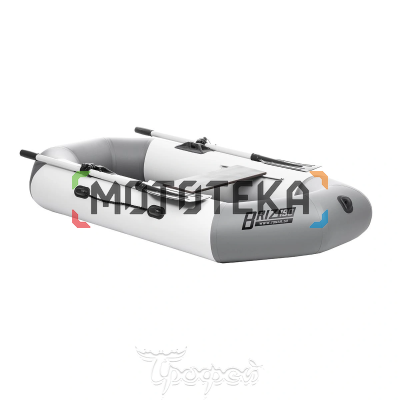 Лодка ПВХ Тонар Бриз 190 (с веслами) бело/серый