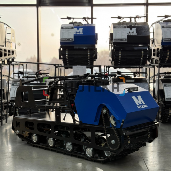 Мотобуксировщик Мужик LUXE М500 NEW Long. 1700. 20 л.с.. катковая. с реверсом. с тормозом - купить с доставкой, по выгодной цене в интернет-магазине Мототека