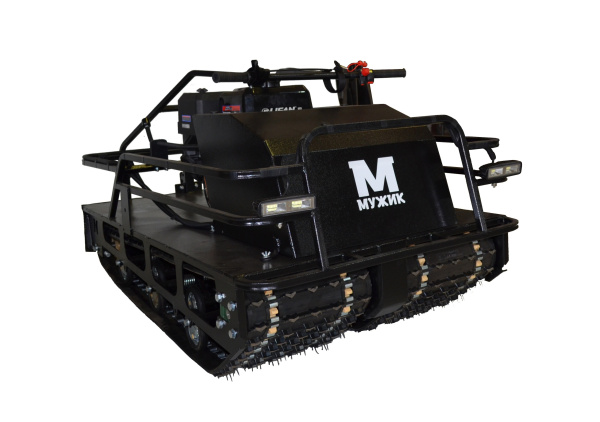 картинка Мотобуксировщик Мужик LUXE М760 2-гусеничный. 1450. 20 л.с.. катковая. с реверсом. с тормозом. с электростартером. с подогревом от магазина Мототека Мотобуксировщик Мужик LUXE М760 2-гусеничный. 1450. 20 л.с.. катковая. с реверсом. с тормозом. с электростартером. с подогревом - купить с доставкой, по выгодной цене в интернет-магазине Мототека